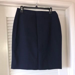 Navy Classic A line skirt from Banana Republic